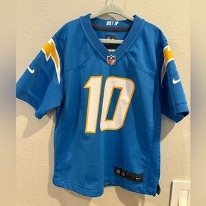 Nike Los Angeles Chargers Justin Herbert Football Jersey Youth Size Large EUC